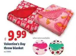 Lidl Valentine's Day throw blanket offer