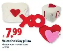 Lidl Valentine's Day pillow offer