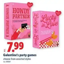 Lidl Galentine's party games offer
