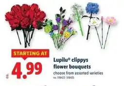 Lidl Lupilu clippys flower bouquets offer