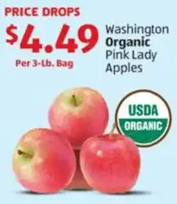 Aldi Washington Organic Pink Lady Apples offer