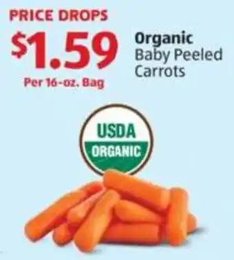 Organic baby peeled carrots
