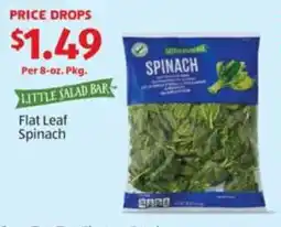 Aldi Flat Leaf Spinach offer