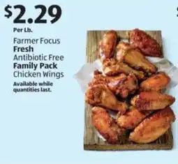 Aldi Farmer Focus Fresh Antibiotic Free Family Pack Chicken Wings offer