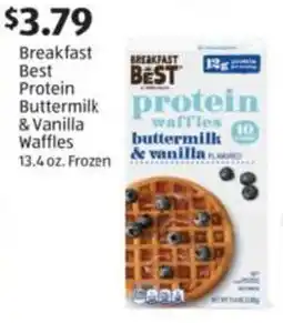 Aldi Breakfast Best Protein buttermilk & vanilla waffles offer