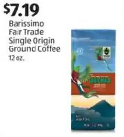 Aldi Barissimo Fair Trade Single Origin Ground Coffee offer