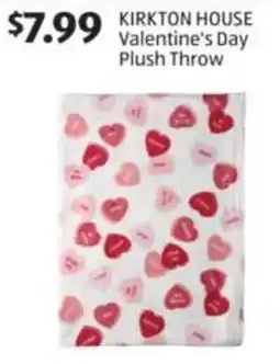 Aldi Kirkton house valentine's day plush throw offer