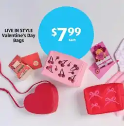 Aldi Live in style valentine's day bags offer