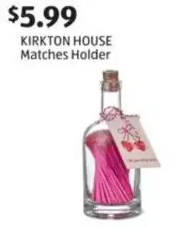 Aldi Kirkton house matches holder offer