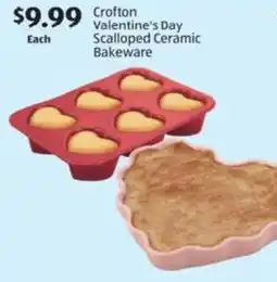 Aldi Crofton Valentine's Day Scalloped Ceramic Bakeware offer