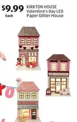 Aldi Kirkton house valentine's day led paper glitter house offer