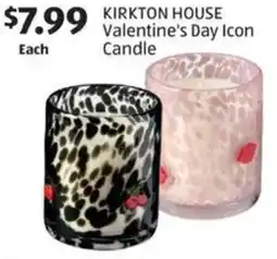 Aldi Kirkton house valentine's day Icon candle offer