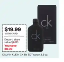 CVS CALVIN KLEIN CK Be EDT spray offer