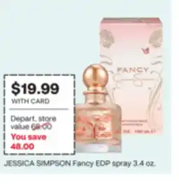 CVS JESSICA SIMPSON Fancy EDP spray 3.4 oz offer