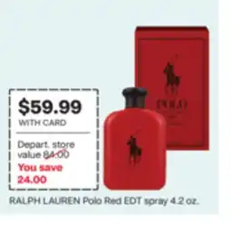 CVS RALPH LAUREN Polo Red EDT spray offer