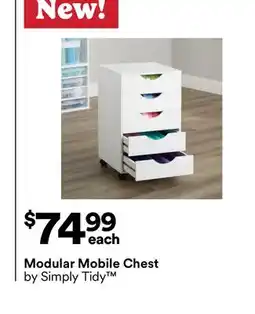 Michaels Modular mobile chest by Simply Tidy offer