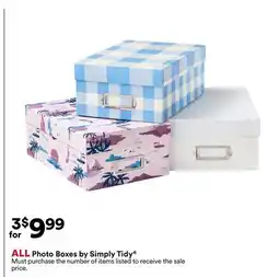 Michaels ALL Photo Boxes by Simply Tidy offer