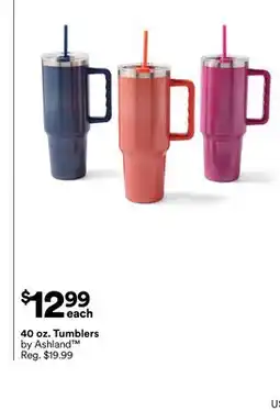 Michaels 40 oz. Tumblers by Ashland offer