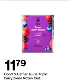 Target Good & Gather 48-oz. triple berry blend frozen fruit offer