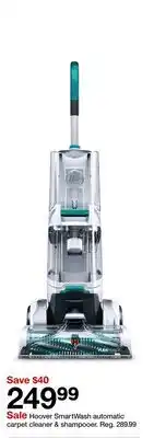 Target Hoover SmartWash automatic carpet cleaner & shampooer offer