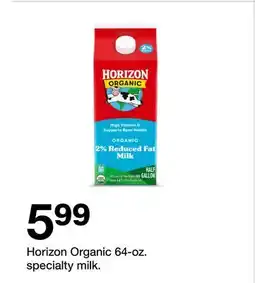 Target Horizon Organic 64-oz. specialty milk offer