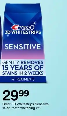 Target Crest 3D Whitestrips Sensitive 14-ct. teeth whitening kit offer