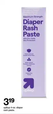 Target up & up 4-oz. diaper rash paste offer