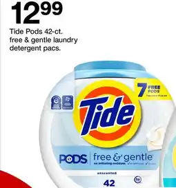 Target Tide Pods 42-ct. free & gentle laundry detergent pacs offer