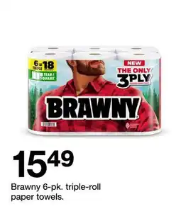 Target Brawny 6-pk. triple-roll paper towels offer
