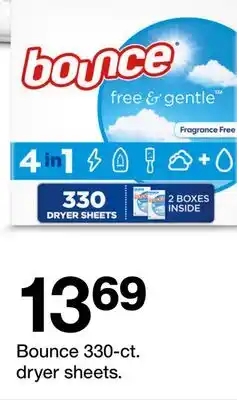 Target Bounce 330-ct. dryer sheets offer