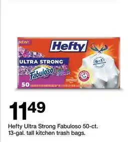 Target Hefty Ultra Strong Fabuloso 50-ct. 13-gal. tall kitchen trash bags offer