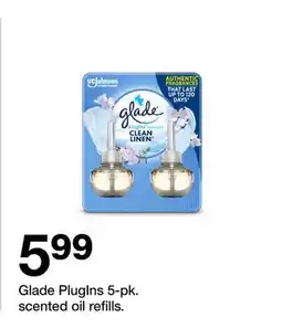 Target Glade PlugIns 5-pk. scented oil refills offer