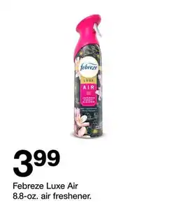 Target Febreze Luxe Air 8.8-oz. air freshener offer