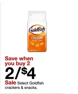 Target Select Goldfish crackers & snacks offer