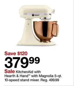 Target KitchenAid with Hearth & Hand with Magnolia 5-qt. 10-speed stand mixer offer