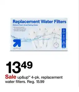 Target up & up 4-pk. replacement water filters offer