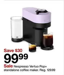 Target Nespresso Vertuo Pop + standalone coffee maker offer