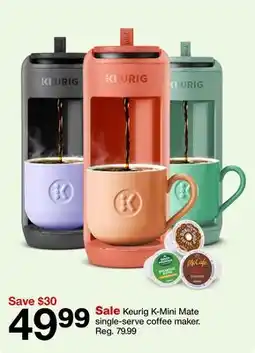 Target Keurig K-Mini Mate single-serve coffee maker offer