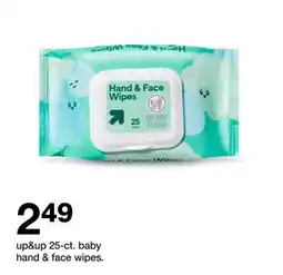Target up&up 25-ct. baby hand & face wipes offer