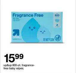 Target up&up 800-ct. fragrance - free baby wipes offer