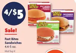 Family Dollar Fast Bites Sandwiches offer