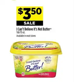 Dollar General I Can't Believe It's Not Butter Tub offer