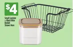 Dollar General Small Canister or Black Wire Basket Here offer