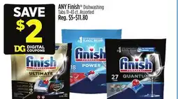 Dollar General ANY Finish Dishwashing Tabs offer