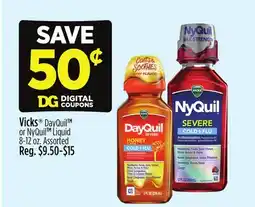 Dollar General Vicks DayQuilTM or NyQuil TM Liquid offer