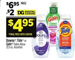 Dollar General Downy , Tide or Gain Fabric Rinse offer