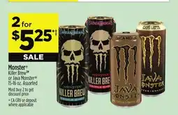 Dollar General Monster Killer Brew TM or Java Monster offer