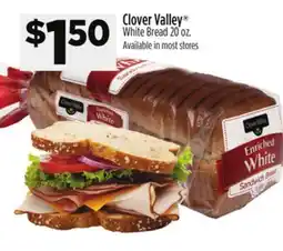 Dollar General Clover Valley White Bread offer