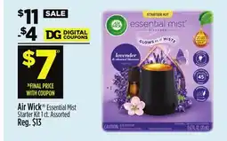 Dollar General Air Wick Essential Mist Starter Kit offer