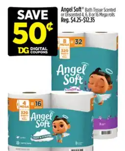 Dollar General Angel Soft Bath Tissue Scented or Unscented offer